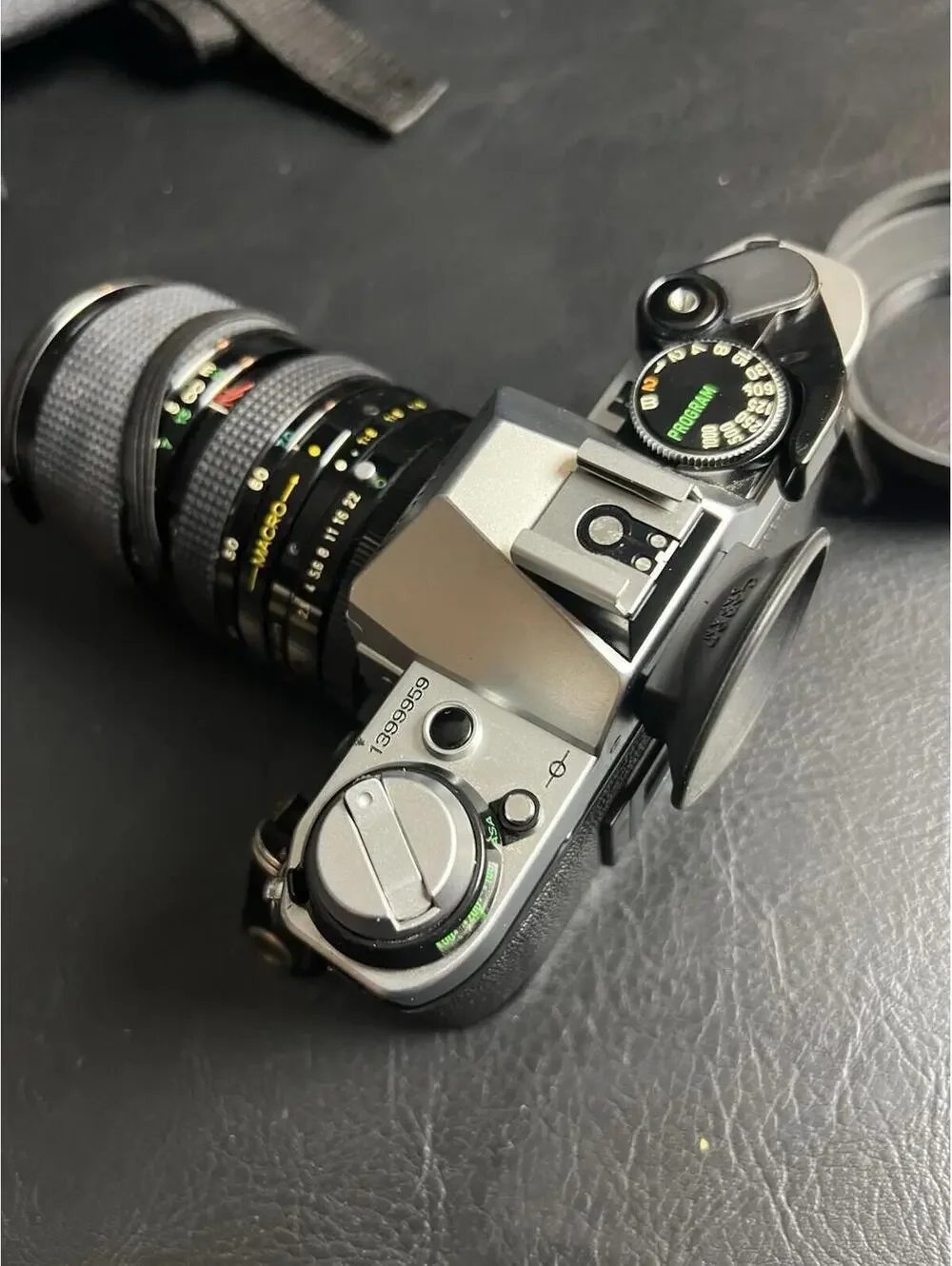 Canon AE-1 Program 35mm SLR Film Camera with Access Telescopic 35-70mm READ